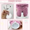 Ruokey Doll Accessories Set 15cm/17cm Plush Costume Outfit for Labubu Dolls White