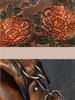 Johnature Retro Embossing Flower Women Bag Genuine Leather Handbag Cowhide Large Capacity Shoulder & Crossbody Bags