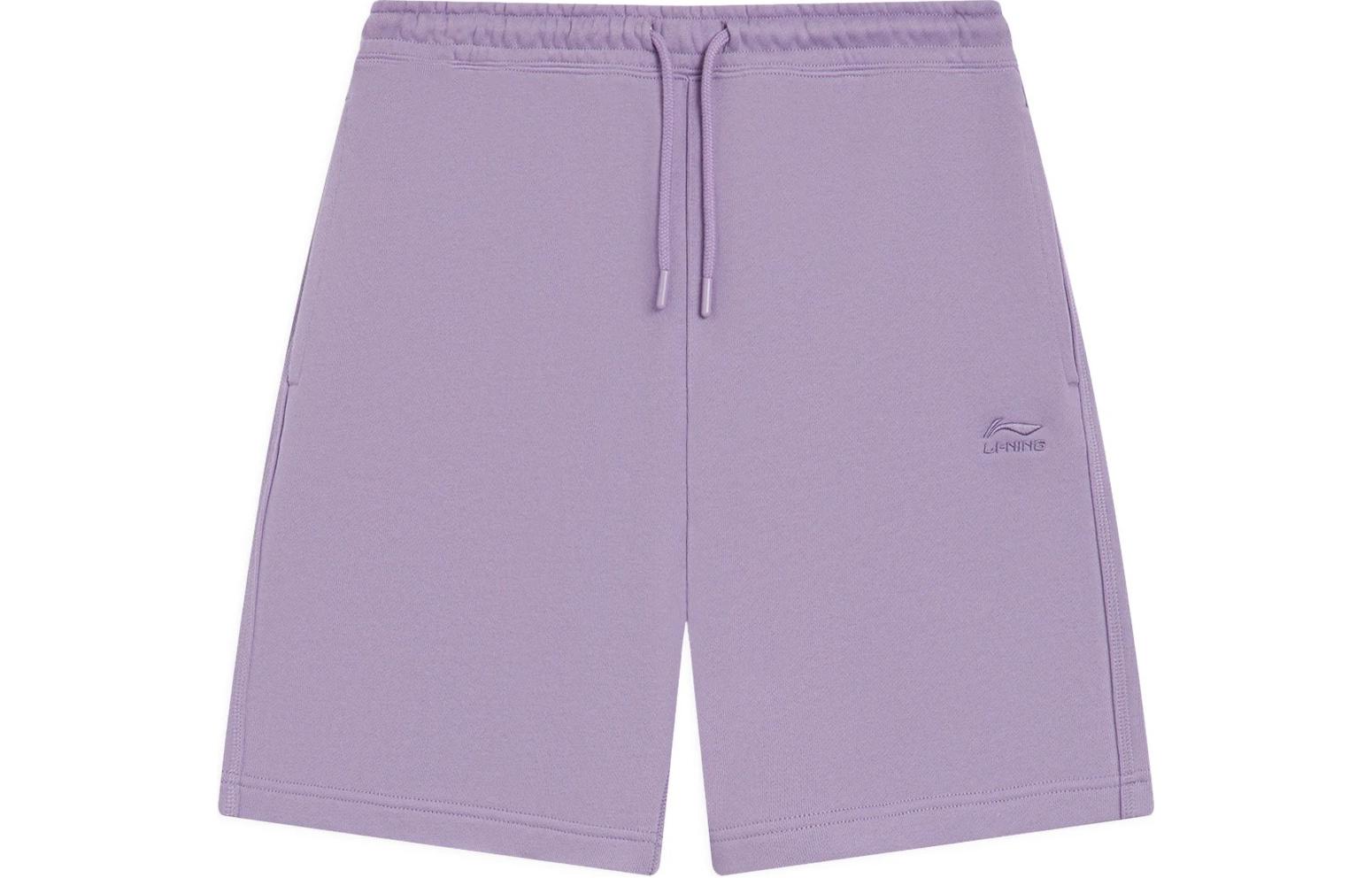 Li Ning Серия Цвета Китая Повседневные Шорты Мужские Фиолетовые AKSS629-7 XL