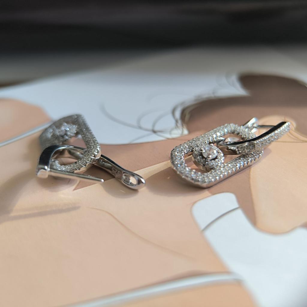 Orecchini in argento con zirconi cubici (2209171)