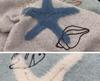 Unisex Korean Lazy Star Embroidered Round Neck Sweater - Casual Autumn/Winter Knit Top