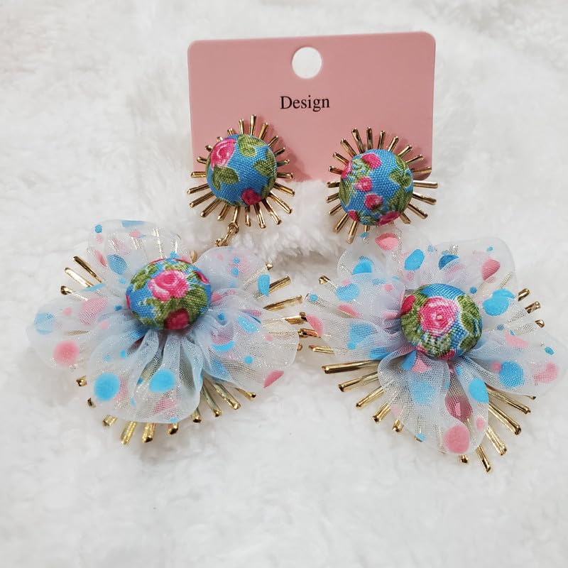 Modisches Acryl-Schmetterlings-Ohrring-Set für Damen mit elegantem Design | Auffälliges, leichtes Jhumki-Set für den traditionellen indischen Look |