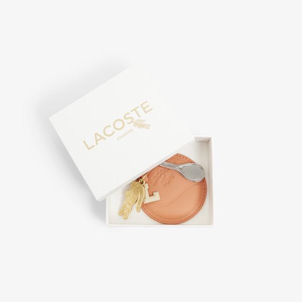 Lacoste L Charm Mirror Keyring   N16 Orange