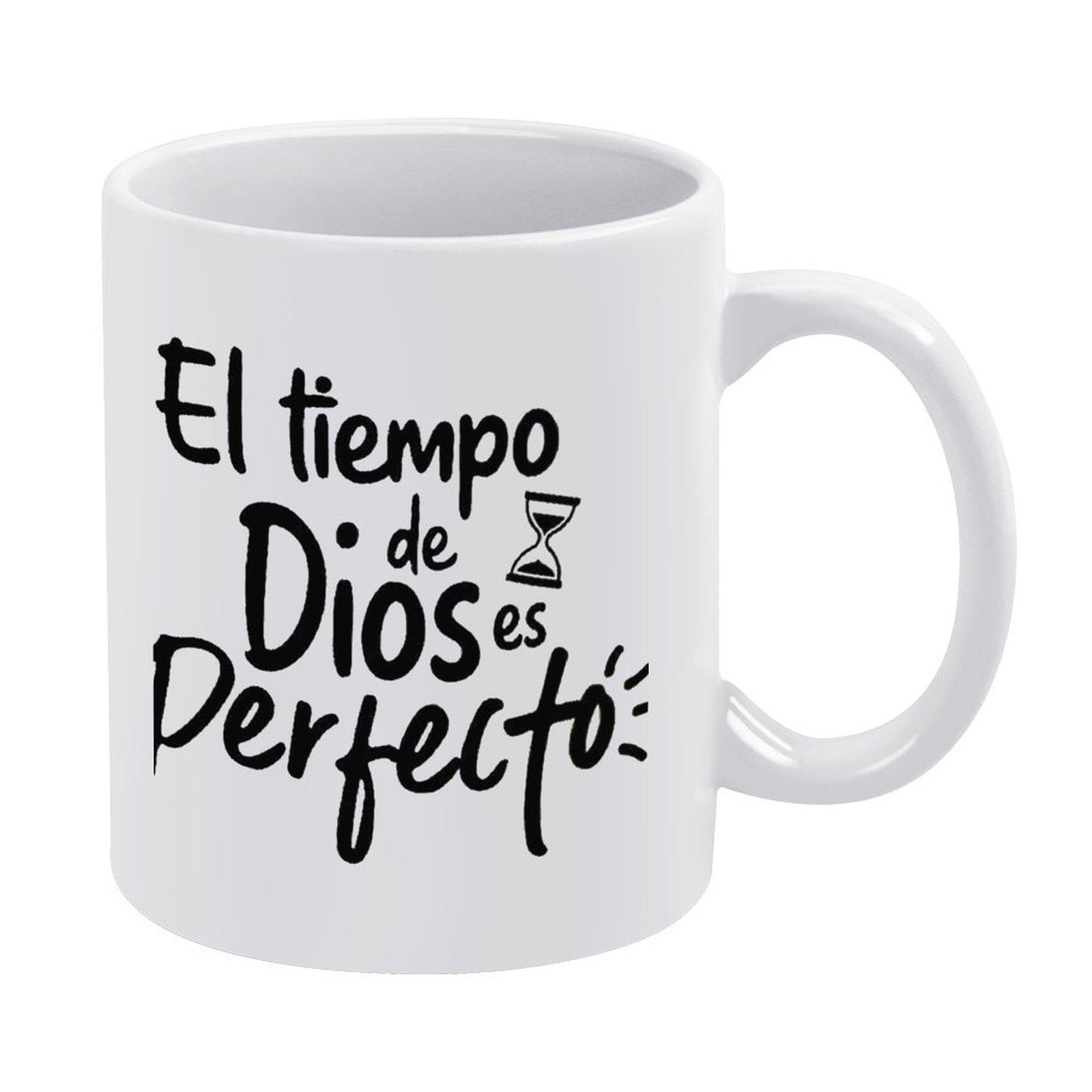 

1pc 11oz White Ceramic Coffee Mug, Double-Sided Funny Print, Heat Resistant, Comfortable Grip, Perfect Daily Gift for Work and Home