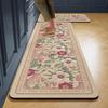 Kitchen Floor Mat Absorbent Carpet Diatom Mud Non-slip Foot Mats Sweet Flower Pastoral Home Decoration Rug Alfombra
