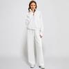 Fashionable Women's Two-piece Zipper Sweatshirt Wide-leg Sweatpants Casual Suit