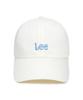 LEE Small Twitch Logo Cotton Curve Ball Cap White