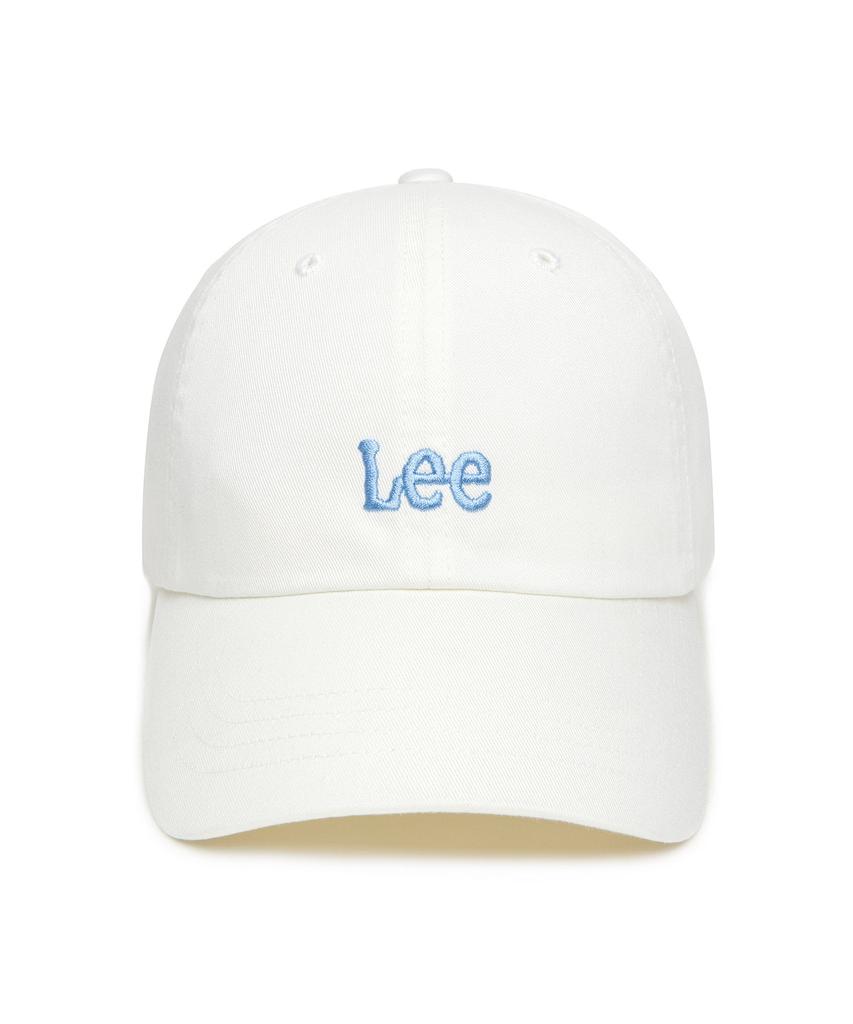 LEE Small Twitch Logo Cotton Curve Ball Cap White
