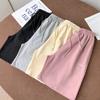 Lässige Sport-Fünf-Punkt-Shorts für Damen Sommer locker hochtailliert und dünn Pyjamahose, fauler Stil Haus weite Beine mittellang, zum Ausgehen