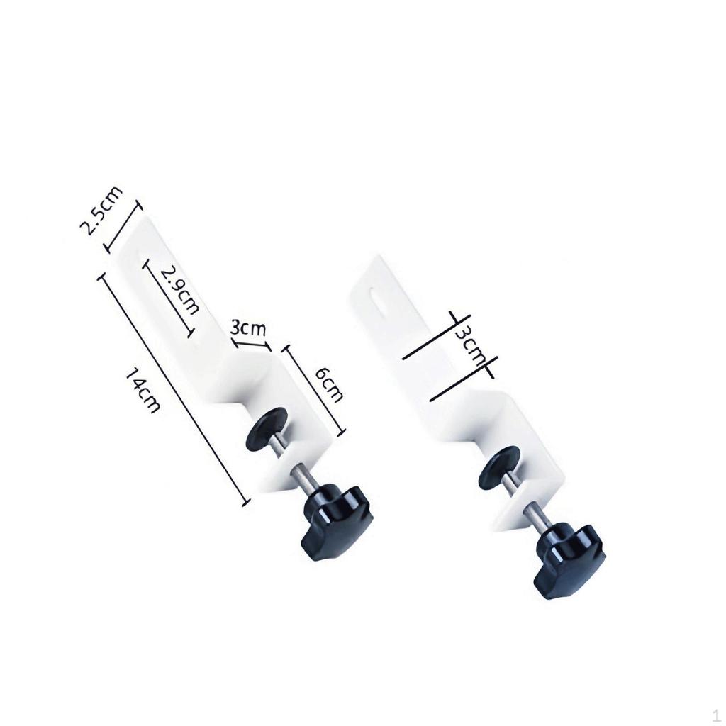 2 Pieces Pegboard Desk Mount Bracket Versatile Mounting Options Clamp Drill