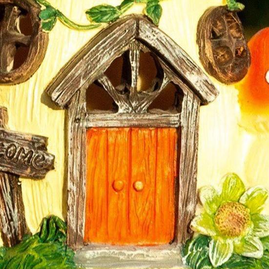 Solární světlo Domeček z houby, Pryskyřičné pohádkové světlo pro dům, Vodotěsné venkovní solární světlo pro dekoraci zahrady, terasy, dvora, verandy