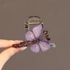 Neue Retro Stickerei Schmetterling Haarspange Damen Mädchen Elegant Haarspange Hinterkopf Halbhochsteckfrisur Haiklammer Styling-Accessoires