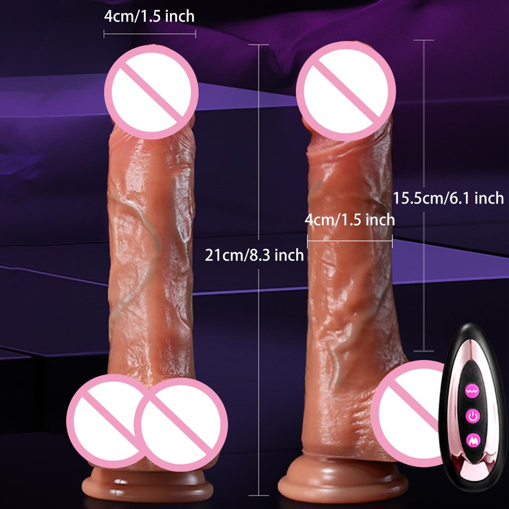 Adult Sex Toys Realistic Dildos Thrusting Dildo Vibrator Soft Silicone Anal Penis Suction Cup Remote Control Sex Toys For Women