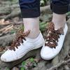 2 Stück Satin-Schnürsenkel mit Leopardenmuster | Stilvolle flache Schnürsenkel für Damenschuhe, 110 cm, Modische Accessoires