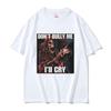 Dont Bully Me Ill Cry Print TShirt Funny Hard Skeleton Meme Graphic TShirts Unisex Harajuku Vintage Oversized Cotton T Shirt Male