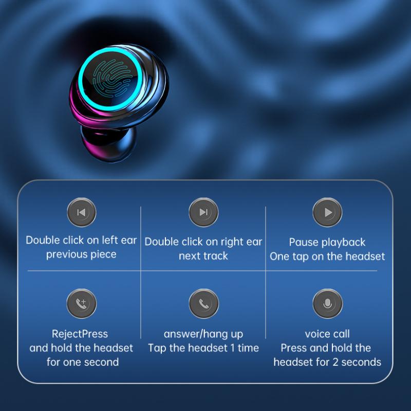 In-ear Noise-cancelling Low Latency Couple Wireless Bluetooth Headset 5.3