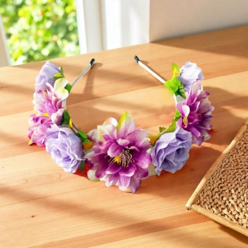 Premium Fabric Rose Headpiece Exaggerated Exaggerated Flower Hair Accessory Peony Hair Hoop Lightweight Floral Headband