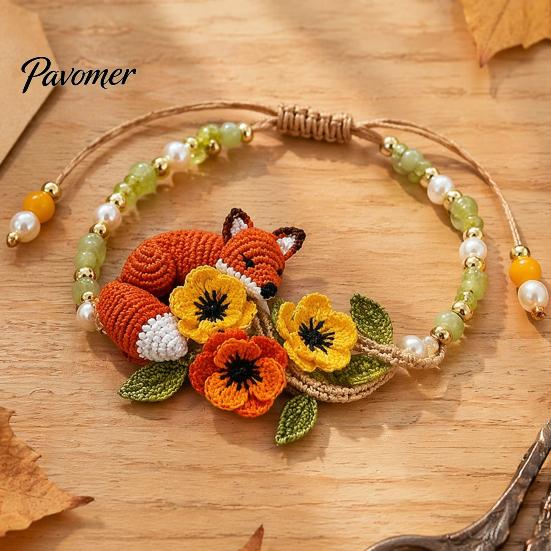 Bead Embroidery Craft Set DIY Beaded Bracelet Making Kit, Beginner-Friendly Animal Unique Jewelry Crafting Beadwork for Adults, Lovers Creative