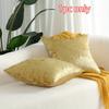 1 Pc Home Decorative Luxury Super Soft Faux Velvet Rectangular Pillow Cover Pillowcase for Sofa/Bed/Living Room 45x45cm/17.7x17.