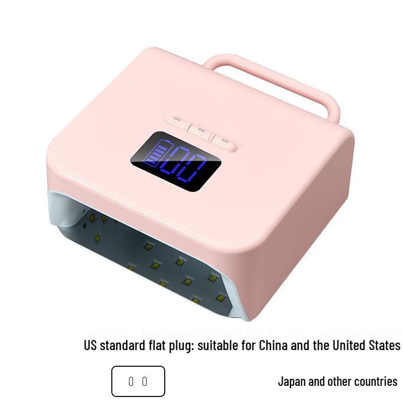 

220 Вт Мощная Беспроводная Перезаряжаемая Лампа для Ногтей - Быстросохнущая, Ручная Фототерапевтическая Сушка