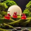 Luminous 50/20Pc Mini Resin Devil Duck Diy Landscape Car Decoration Resin Craft Gift Moss Micro Landscape Decor Desktop Ornament