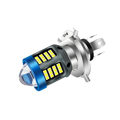 Motorcycle Headlight with Lens H4 Hi/Lo Beam 360 Degree 1200LM Super Bright White 6000K 12 - 80V 3030 Chips