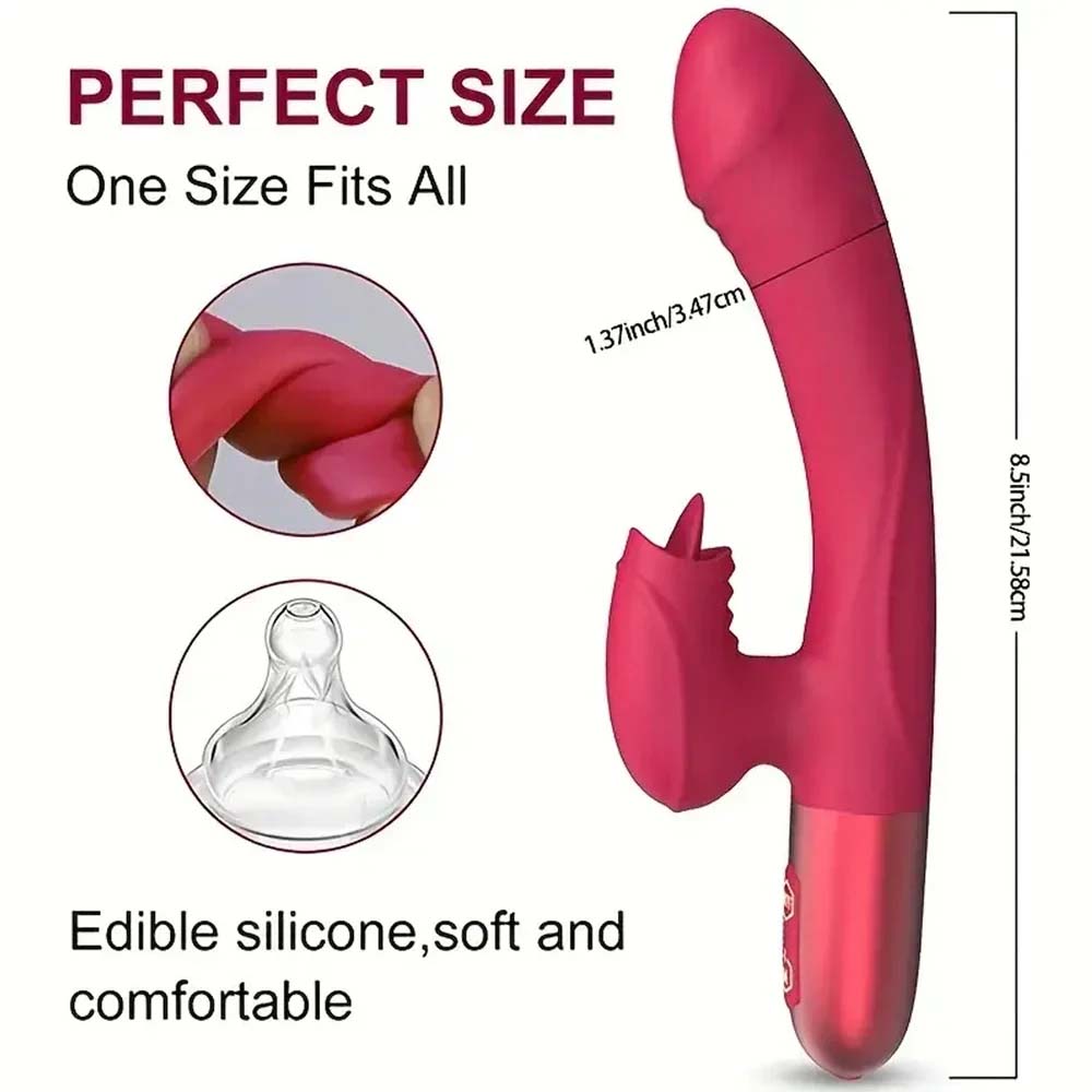 Powerful Vibrator for Women with Tongue Licking Clitoris Stimulator Female Masturbation G Spot Dildo Adults Goods Sex Toys 18+ Insert Vibrating Egg