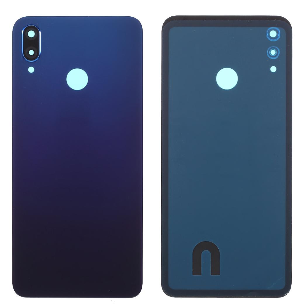 

Battery Housing Back Cover with Camera Ring Lens Cover Replacement (without Logo) for Huawei nova 3i Blue