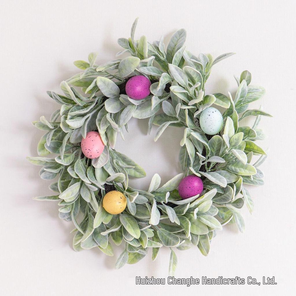 Spring Easter Egg Door Wreath Decoration