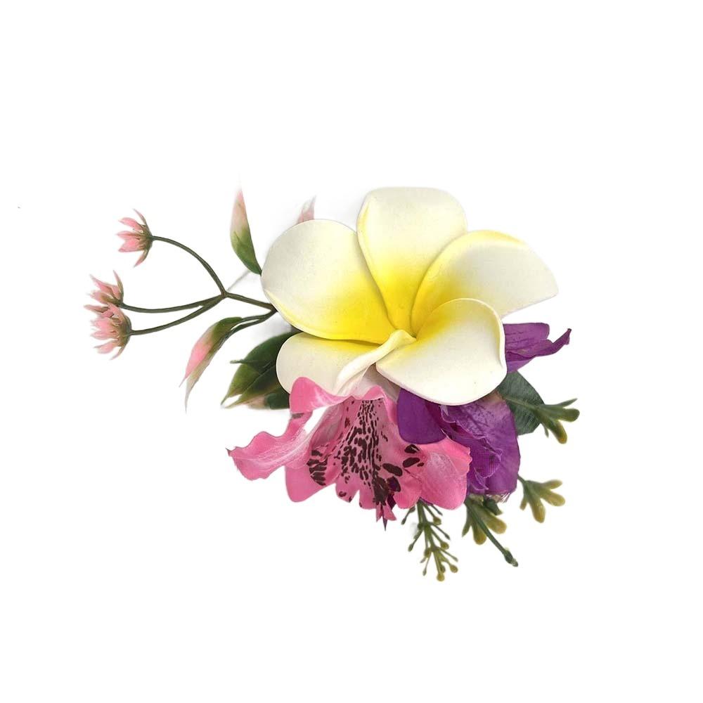 

Sweet Eggs Flower Side Clip Bohemian Style Girls Hairpin Frangipane Hair Clip Gifts Style 1