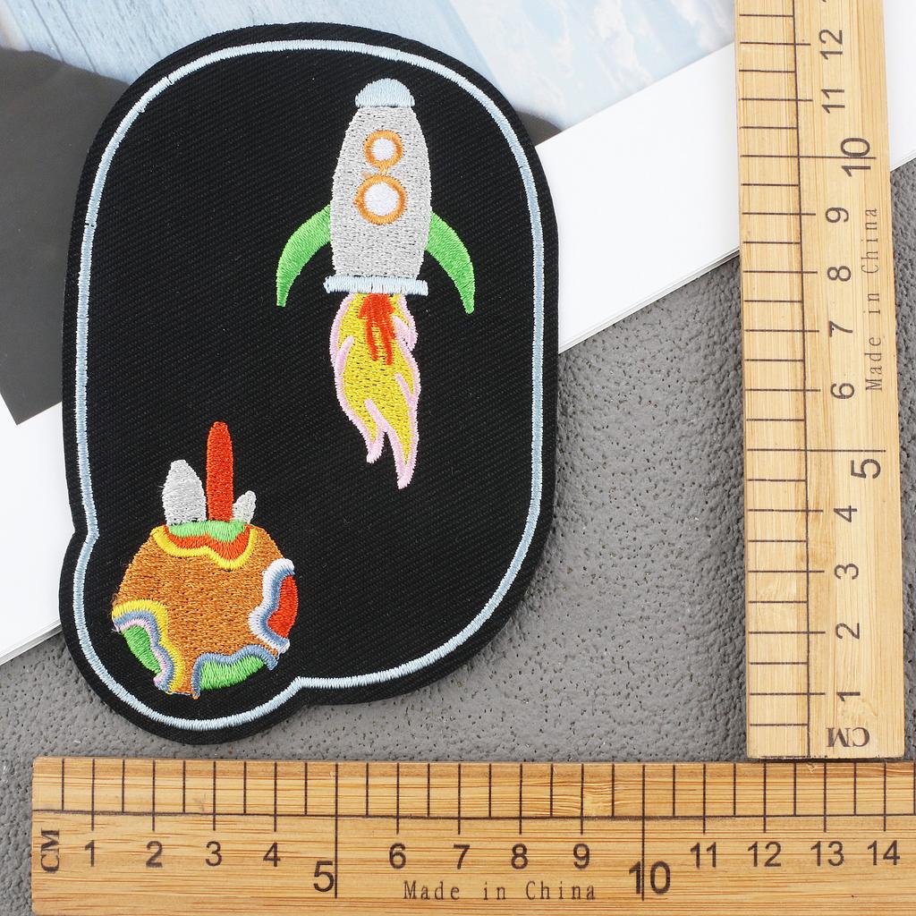 Hot-Selling Cloth Stickers Cartoon Embroidery Stickers Jeans Knee Stickers Ripped Holes Repair Embroidery Label Adhesive Patch Stickers