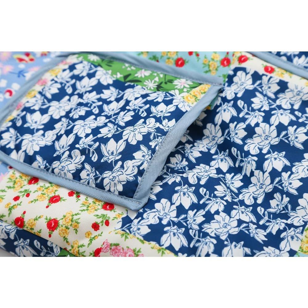 GMXIA Damen Vintage Lässig Floral Print Frühling Herbst Langarm POLO Kragen Jacken & Mäntel