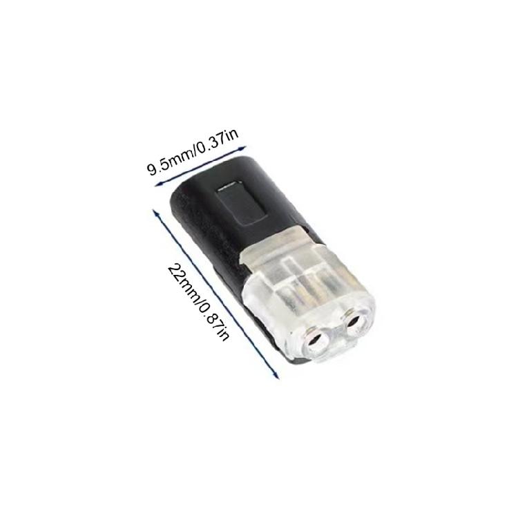 10Pcs 2 Pin 2 Way Universal Compact Wire Terminals No Wire-Stripping Required Led Light Strips Connectors Easy to Use