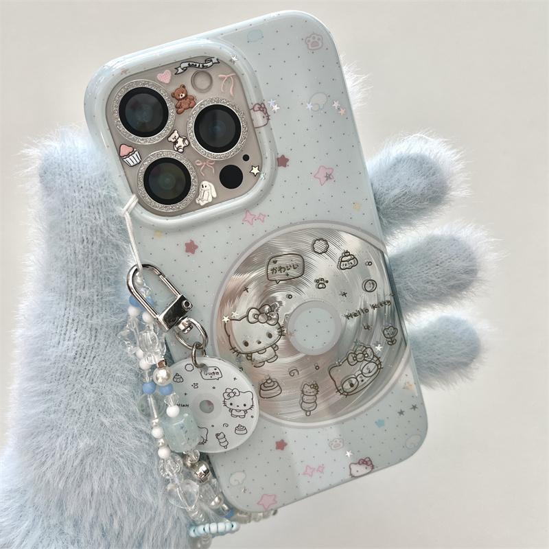 

Korean Color Star Cute Phone Case For iPhone 17 Pro 15 16 14 15 Pro Max Cover with Chain Shockproof Protective Cases Capa For iPhone 16