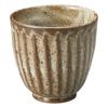 Marui Pottery Shigaraki Ware Hechimon 250ml Ascheglasur Teetasse, ca.. Kapazität, Schnitzen, Braun, 3-4479