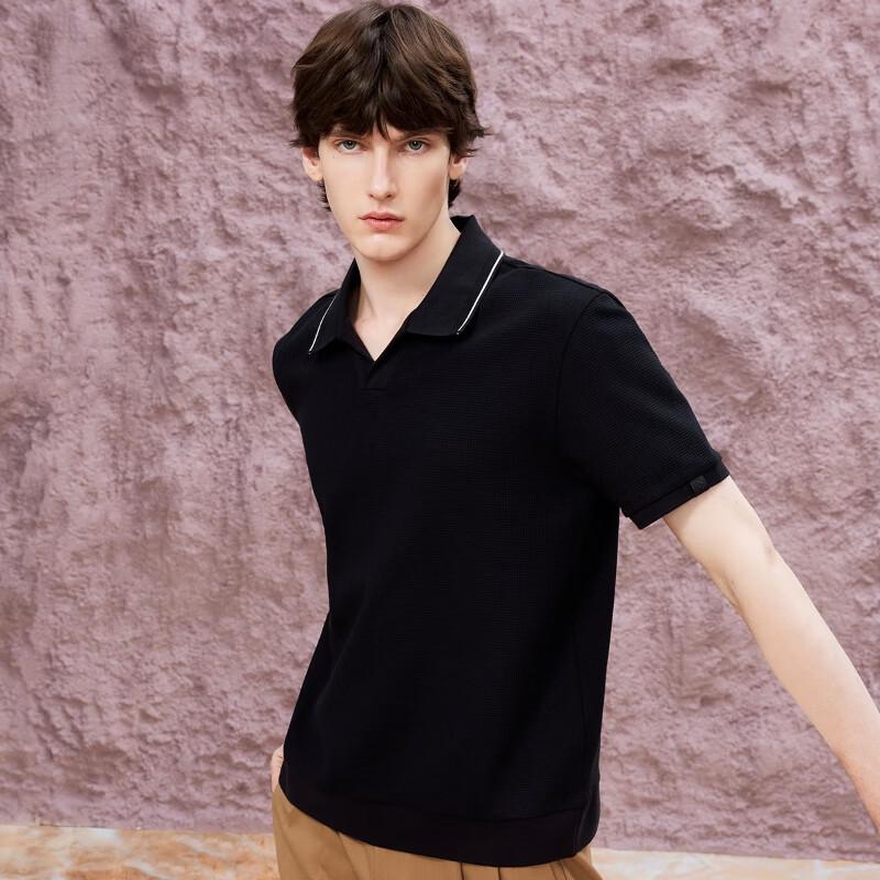 J.Lindeberg Men's Waffle Texture Polo Shirt