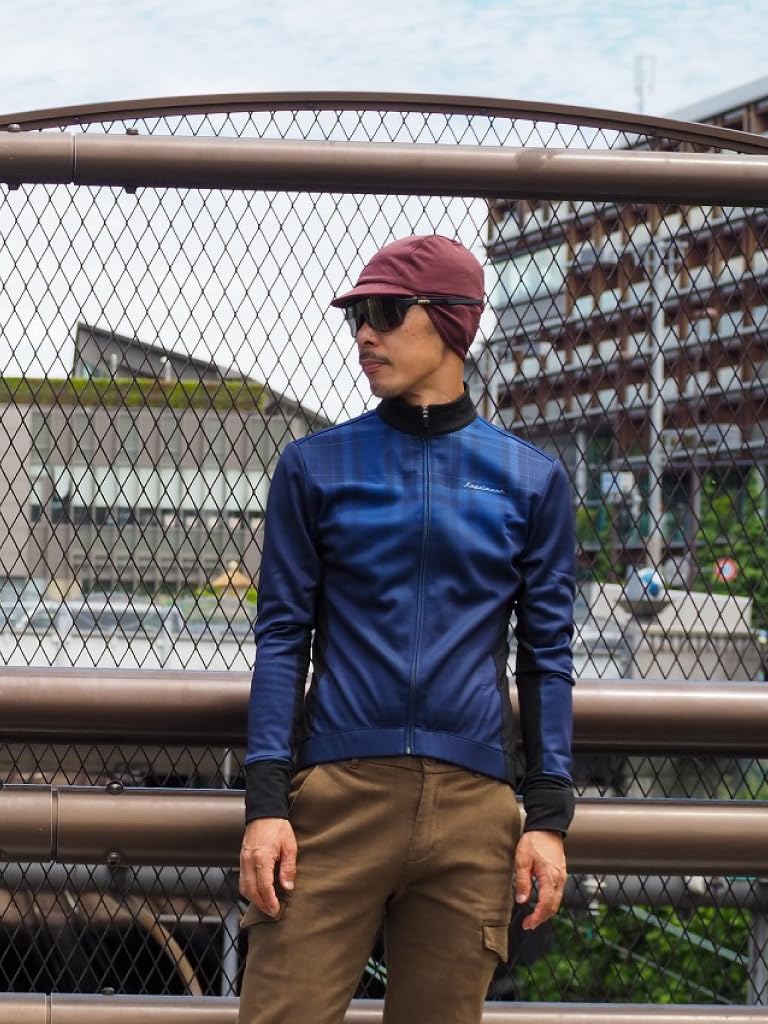 Kapelmuur Cycling Jacket Thermo Tartan WXL (5-15°C), Jacket, Check, Navy,