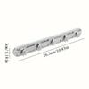 5-head Hook Punch-Free Slot Slide Hook Retractable Storage Rack Cabinet Push-Pull Adhesive Hook Kitchen Storage Organizer