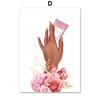 Forme de unghii Mâini de fete Postere și imprimeuri nordice Artă de perete Pictură pe pânză Poze decorative pentru manichiură Salon de frumusețe pentru cameră