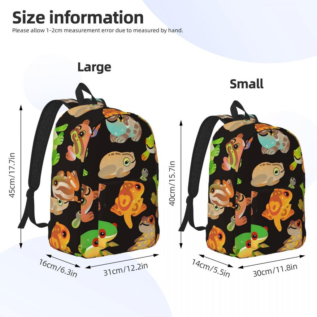 Tree Frog - Dark Backpack Hot Sale Daypack Large Capacity Kids BookBag School Bag Shoulder Bags for Men Women