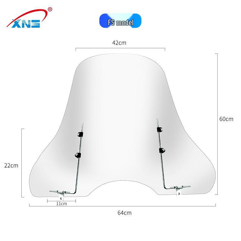 Electric Vehicle & Scooter Universal HD Transparent Windshield