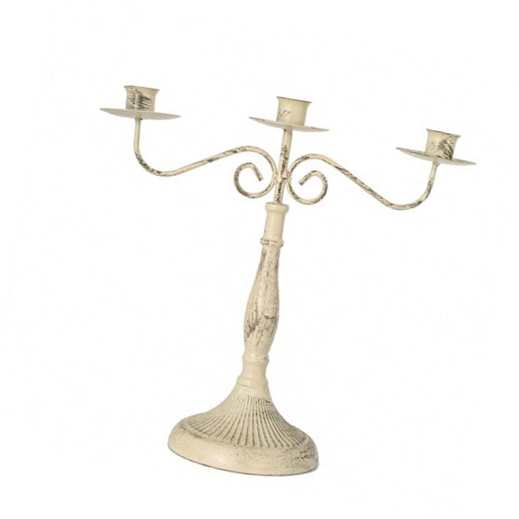 Iron Candle Holder Vintage Romantic Candlelight Dinner Props Candle Table Decoration for Family