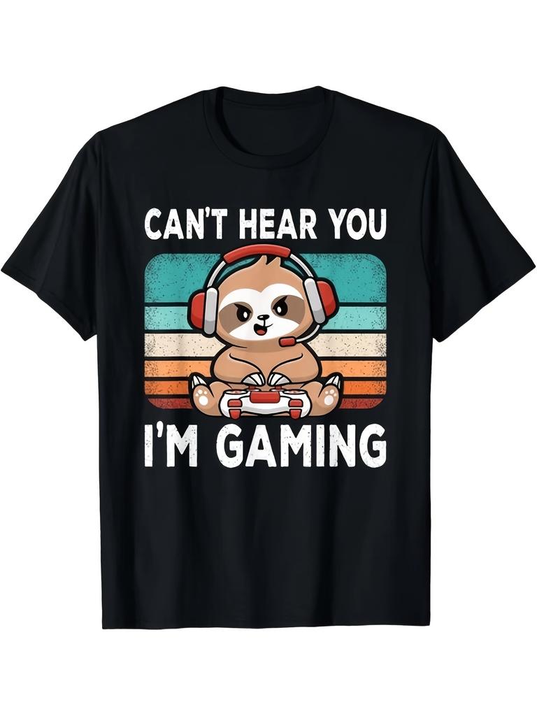 Unisex T-shirt I Can'T Hear You I'M Busy Soft Everyday& Christmas Eve Outfit Seasonal Casual Wear Festive Design Co