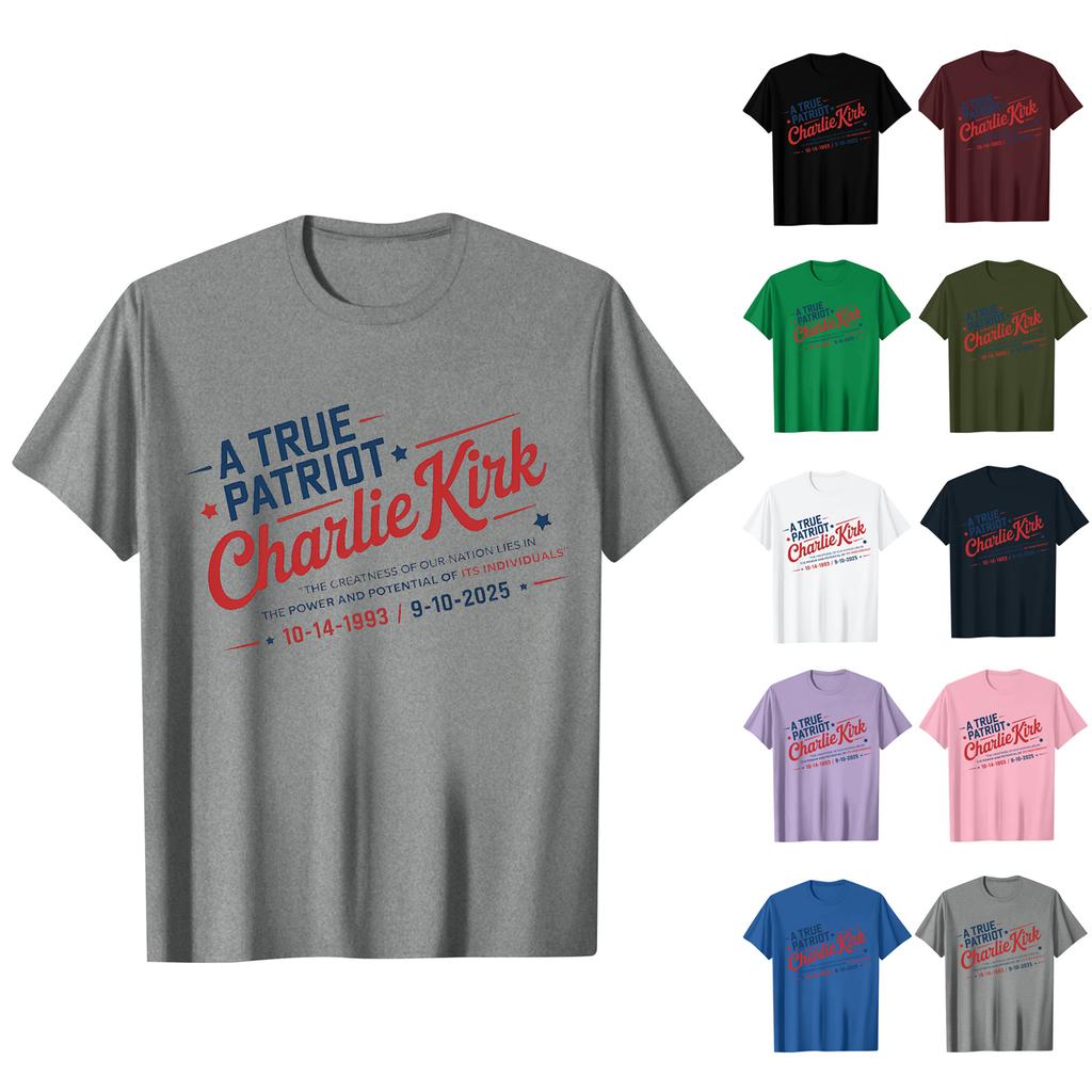 Women's Fashion Casual Printed Short Sleeve Round Neck Pullover Tops