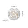 1Box Sakura Flower Petal Nail Charm 3D Cherry Blossoms Slices Gold Steel Beads Nail Art Decoration Spring Manicure Sequin