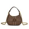 Borsa a Spalla Singola con Fantasia a Scacchi alla Moda, Borsetta per Bambini, Mini Borsa per Bambini