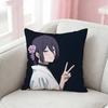 CChainsaw Man Reze Arc Pillow Case Pattern Printed Pillowcase For Living Room Sofa Cushion Cover