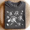 Astronaut Cats Shirt and Kids Tshirt, Cosmic Space Graphic Tee, Comfort Colors 1717