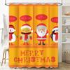 Tu Christmas Shower Curtain Cute Santa Penguin Holiday Bathroom Decor Festive Xmas Home Decor Waterproof Fabric