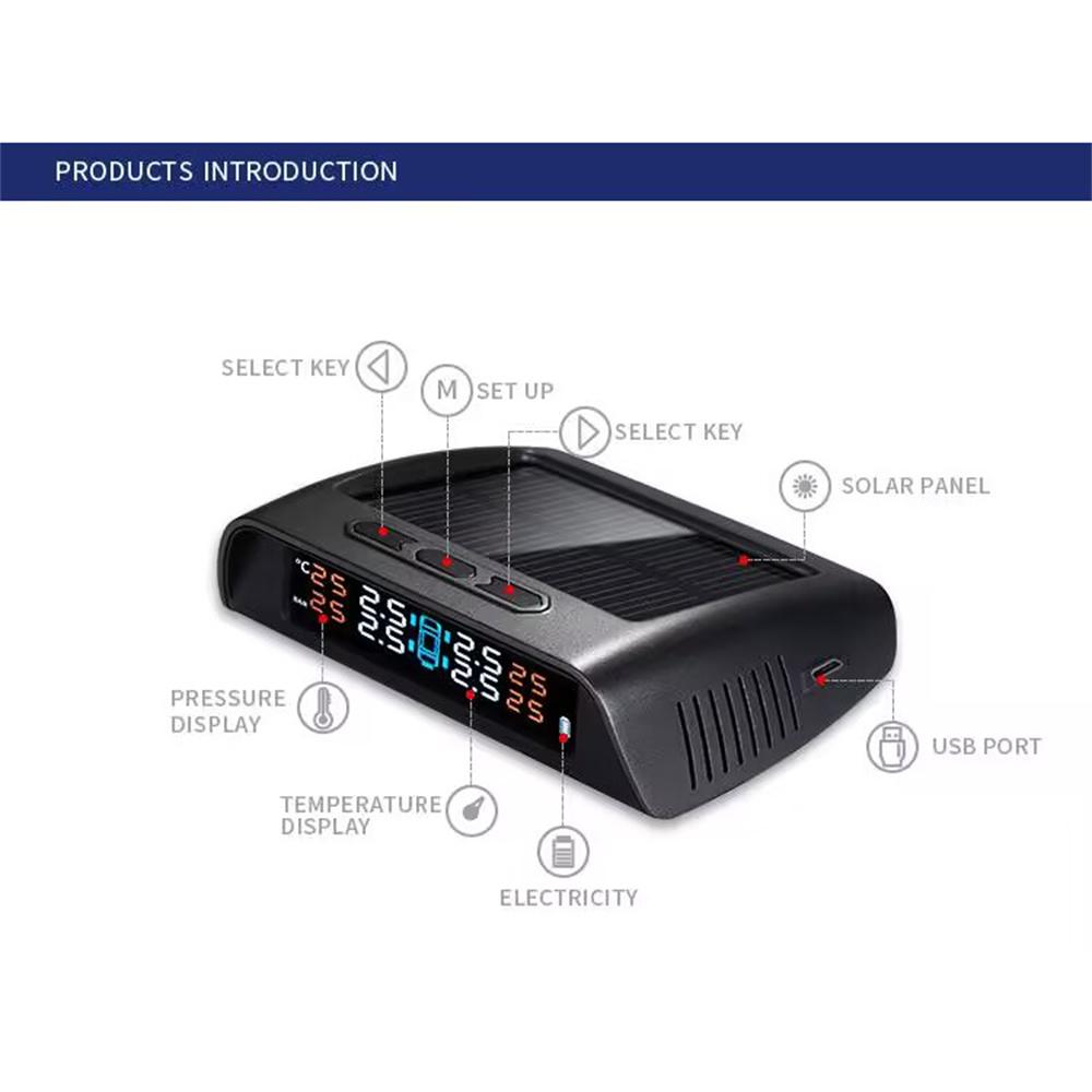 NEW Universal Tire Pressure Monitoring System TPMS For RV Trailer Repeater RV